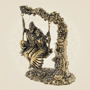 Radha Krishna handmade brass Idol