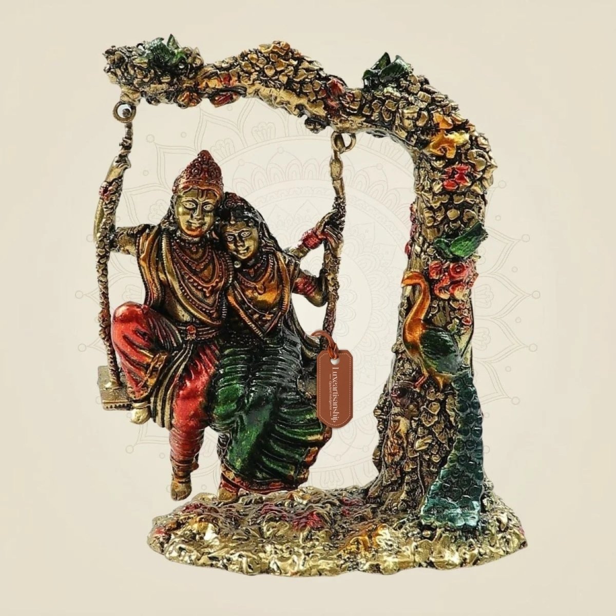 Brass Radha Krishna Idol