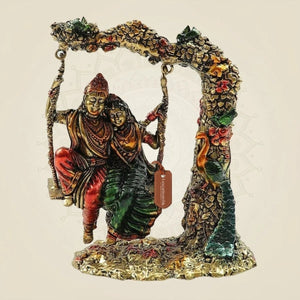 Brass Radha Krishna Idol