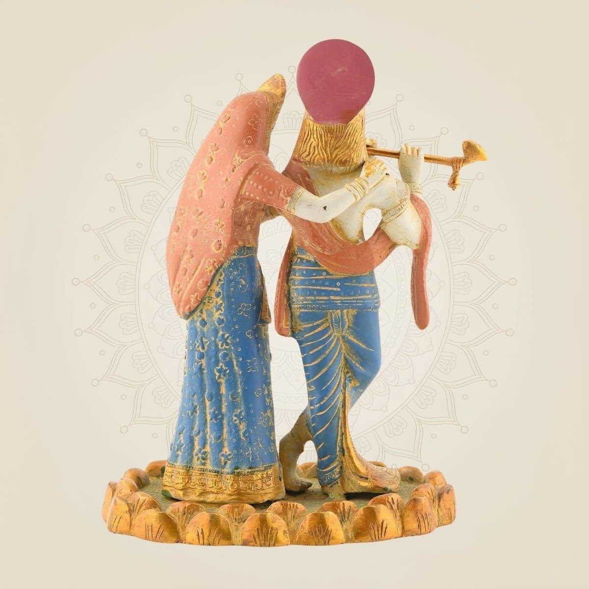 Standing Mud Finish Brass Idol