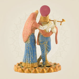 Standing Mud Finish Brass Idol