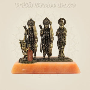 Ram Darbar Brass Idol – 3" Divine Ensemble in Pure Brass for Spiritual Ambience - Luxeartisanship