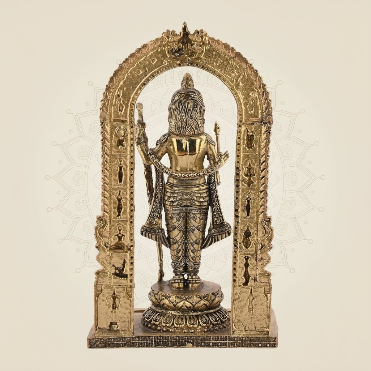 Multicolored Ram Lalla brass idol