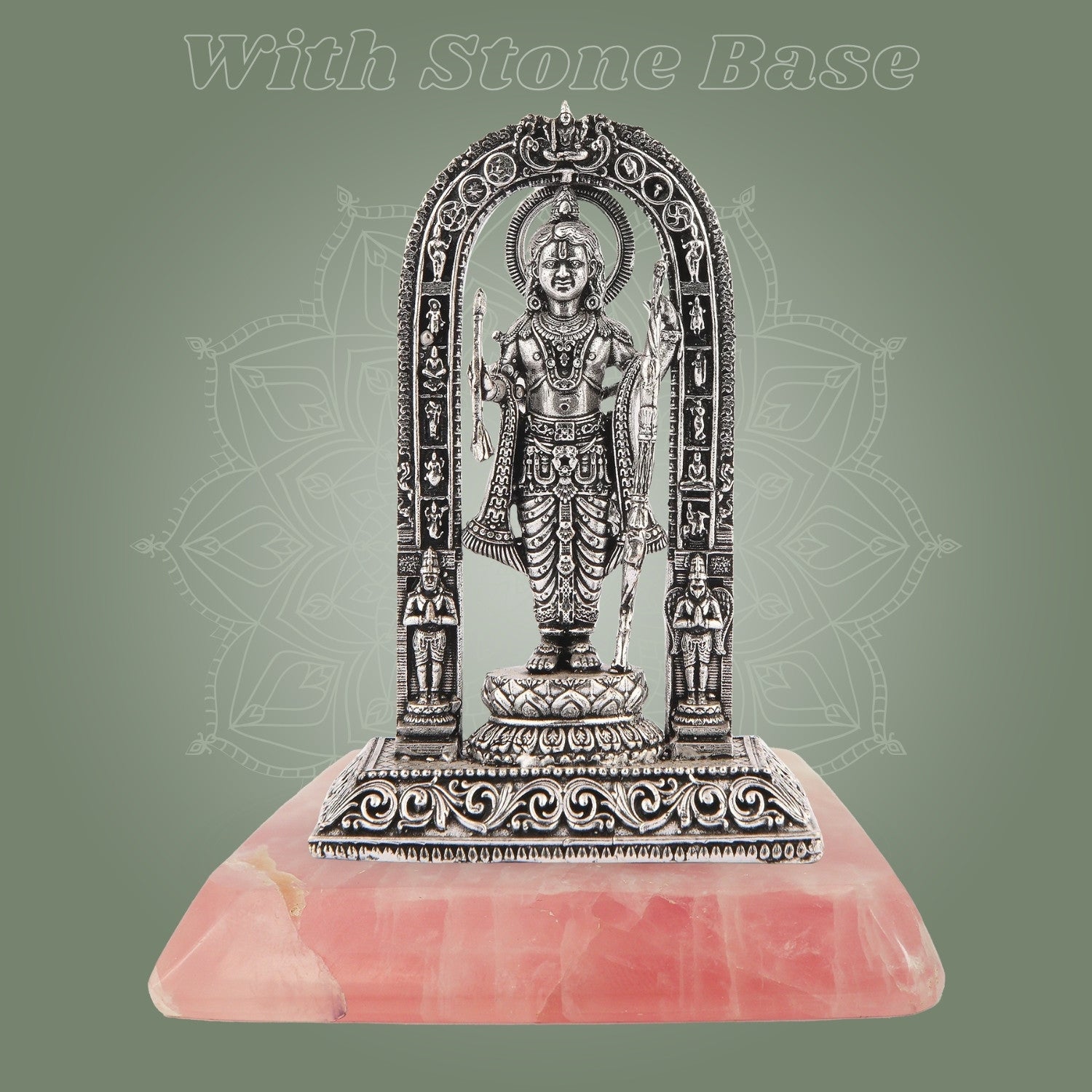 Ram Lalla Idol 4" – Silver Finish Brass Murti for Pooja & Temple Decor - Luxeartisanship