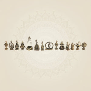 Rani Trishala Brass 14 Swapna (Auspicious Dreams) Set - Luxeartisanship
