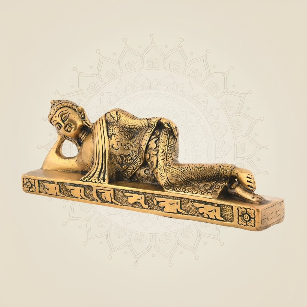 Elegant Buddha Brass Statue
