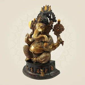 Divine Lord Ganesha Brass Idol