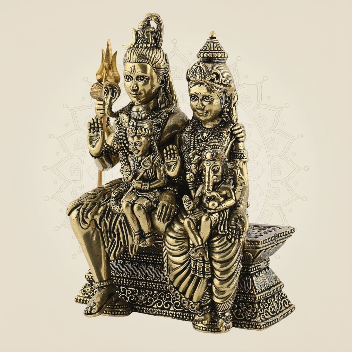 Brass Shiv Parivar Murti