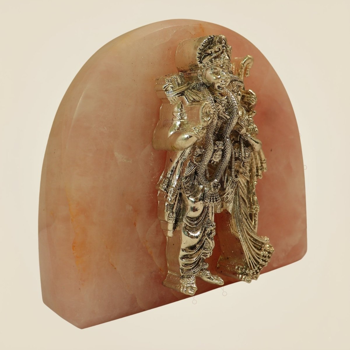 Shri Ram Sita 999 Silver Plated Idol on Stone Base – Auspicious Home Decor - Luxeartisanship