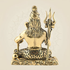 Brass Shiva Small Size Idol