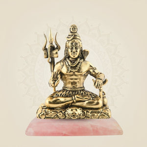 Peaceful Mahadev Idol for Home & Office on Stone Base