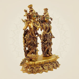 Radha Krishna Brass Murti