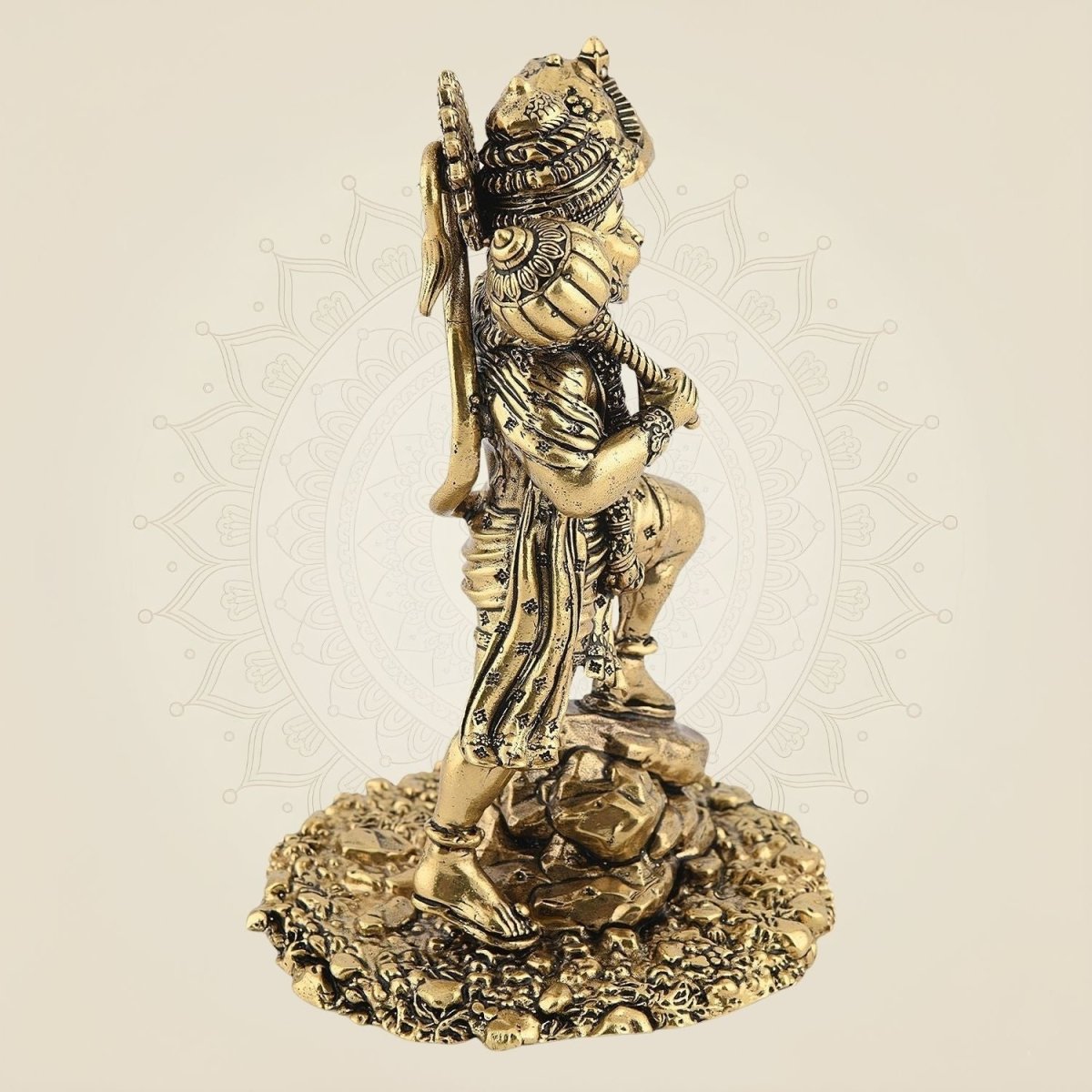 Standing Hanuman Idol in Brass