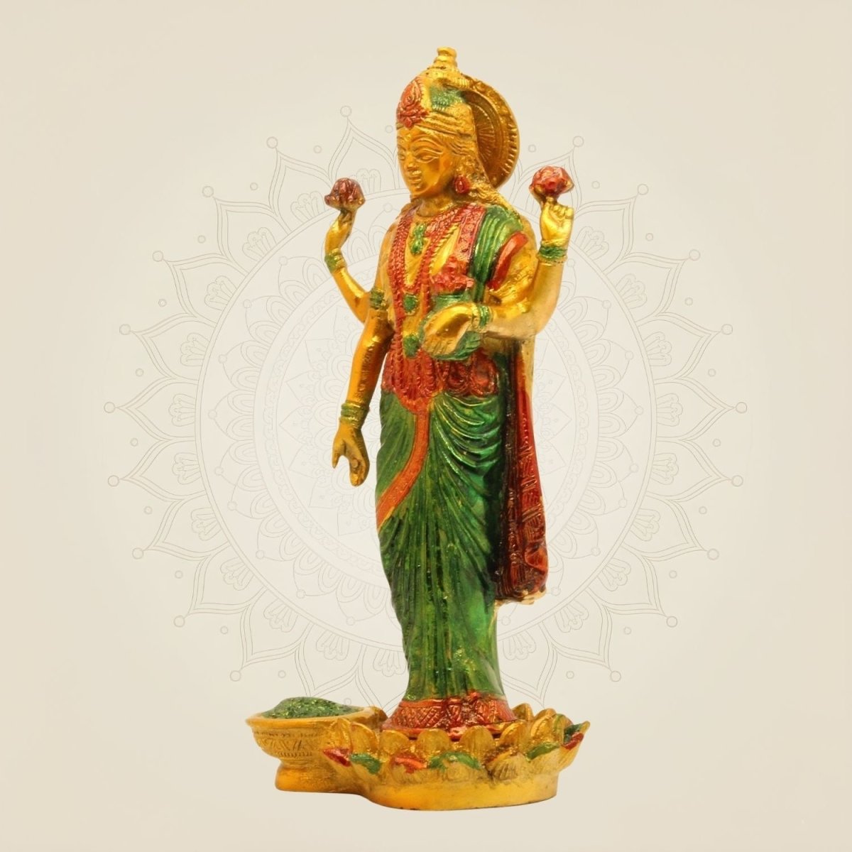 Brass Lakshmi Idol for decor