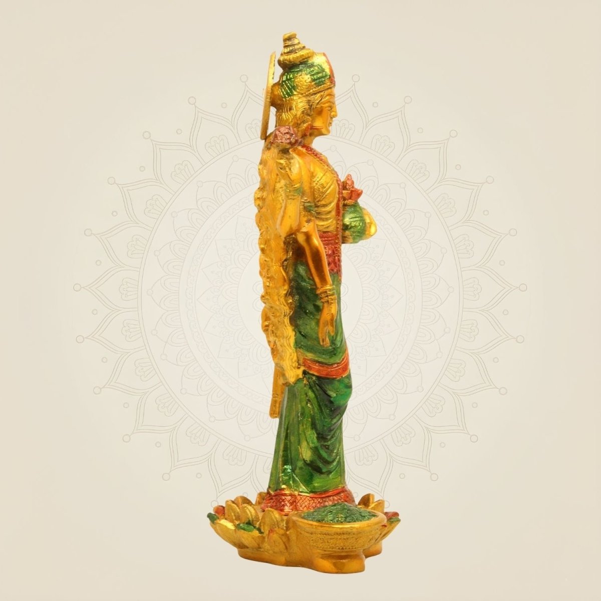 Handmade Lakshmi Brass Murti