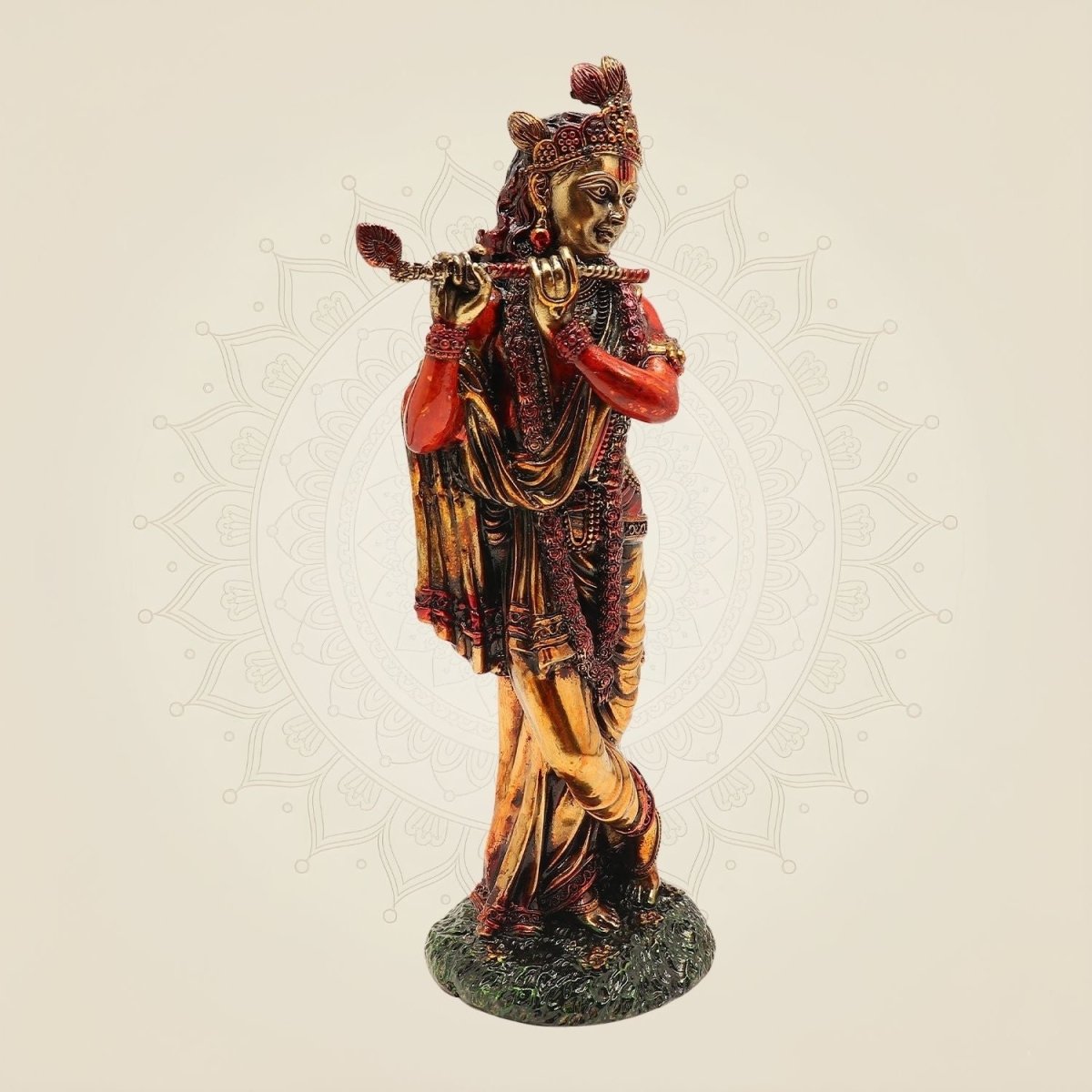 Brass Krishna Statue