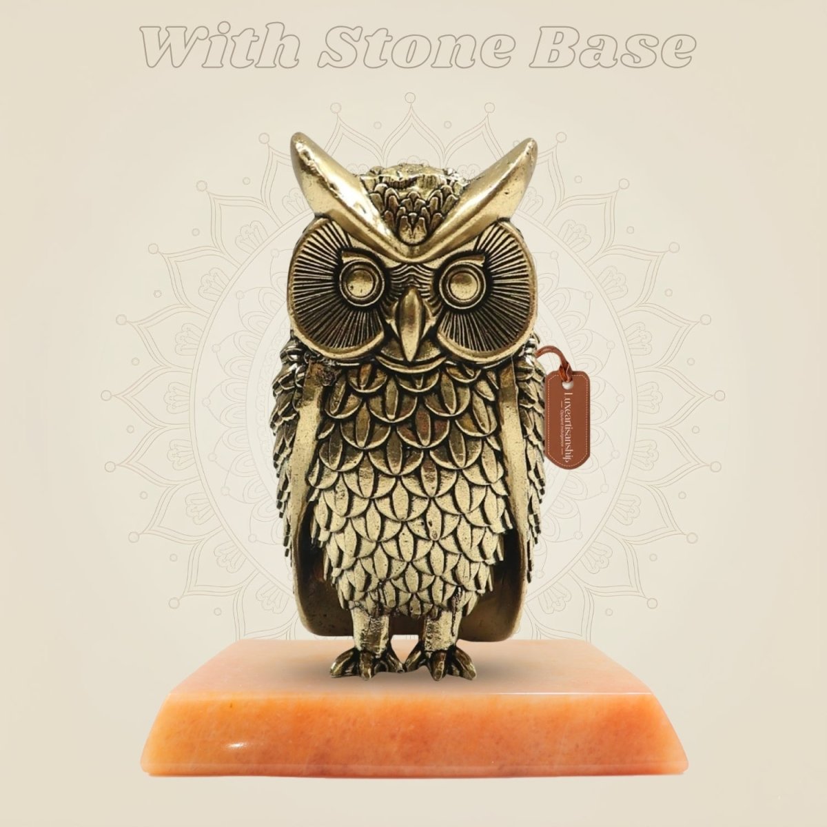 Superfine Brass Owl 4" – Elegant Emblem of Wisdom and Fortune - Luxeartisanship