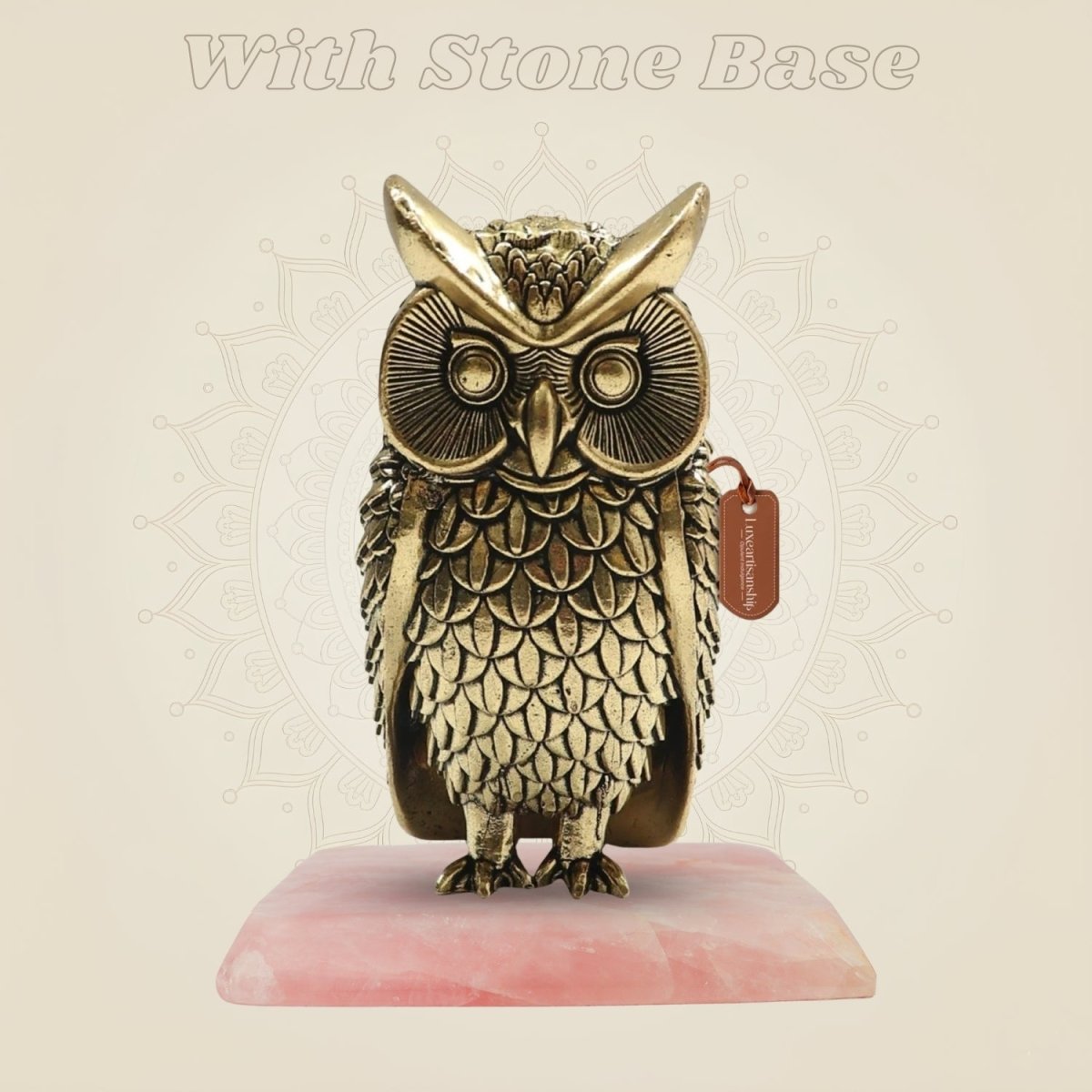 Superfine Brass Owl 4" – Elegant Emblem of Wisdom and Fortune - Luxeartisanship