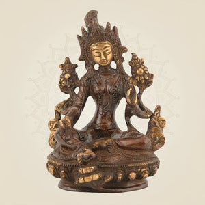 Tara Maa Pure Brass Statue 5.5"