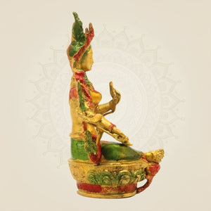 Brass Tibetan Green Tara Statue