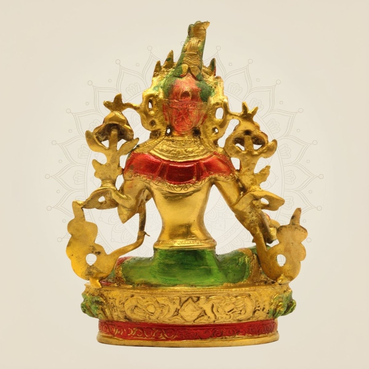 Brass Tibetan Green Tara Idol