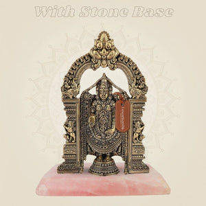 Tirupati Balaji Brass Idol 6" – Handcrafted Divine Decor for Home & Vastu - Luxeartisanship