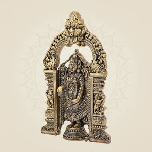 Pure brass Tirupati Balaji deity idol