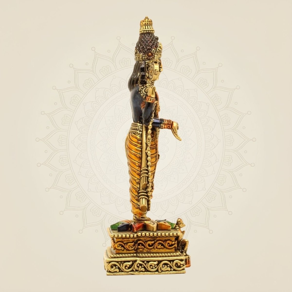 Tirupati Balaji Idol 7.75" – Superfine Pure Brass Murti for Goodness and Wealth - Luxeartisanship