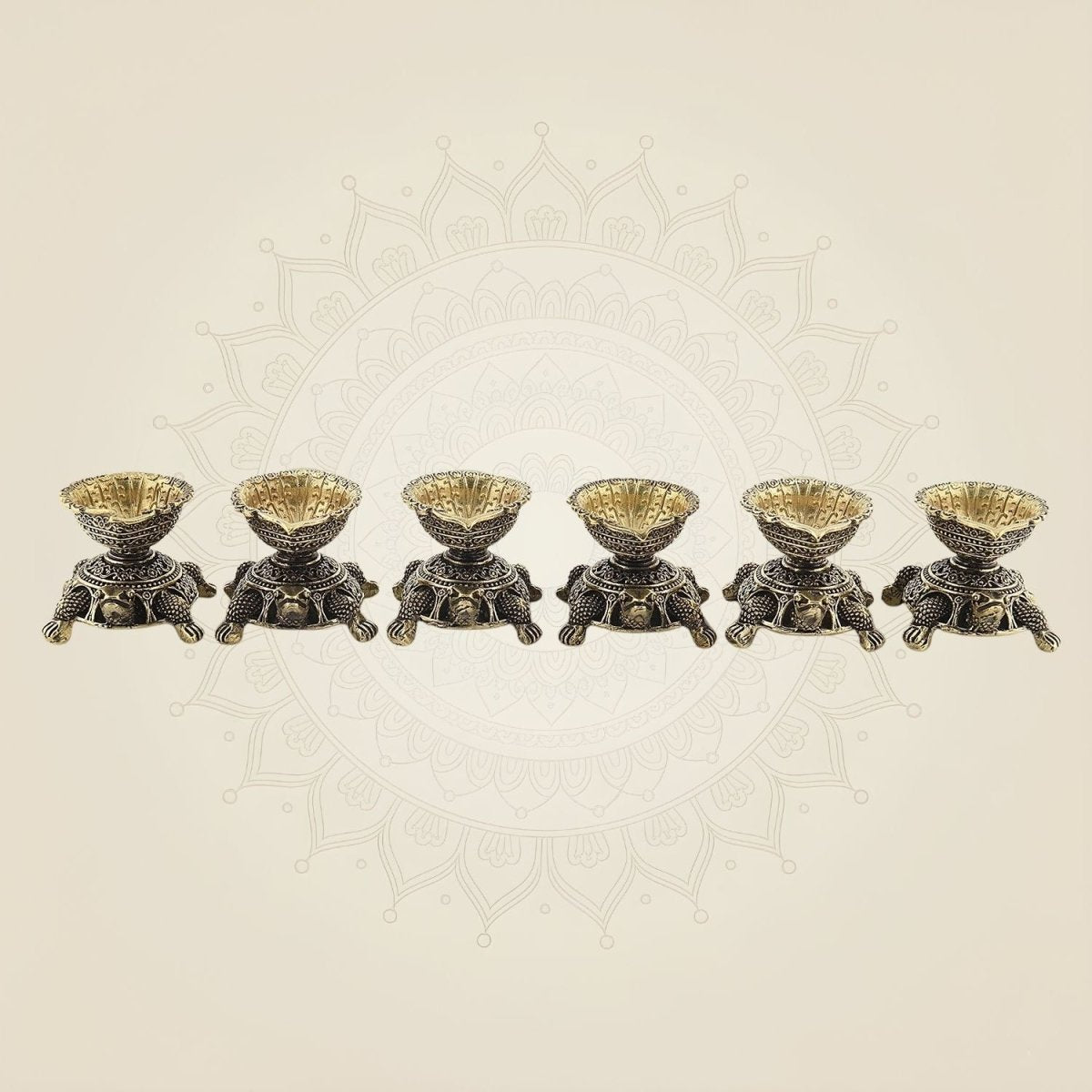 Brass Tortoise Diya Or Oil Lamps