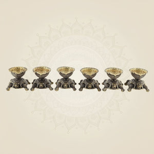 Brass Tortoise Diya Or Oil Lamps