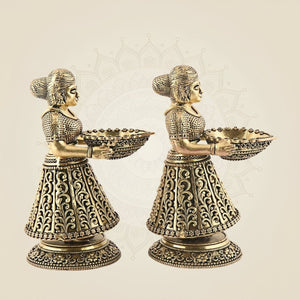 Pure brass diya