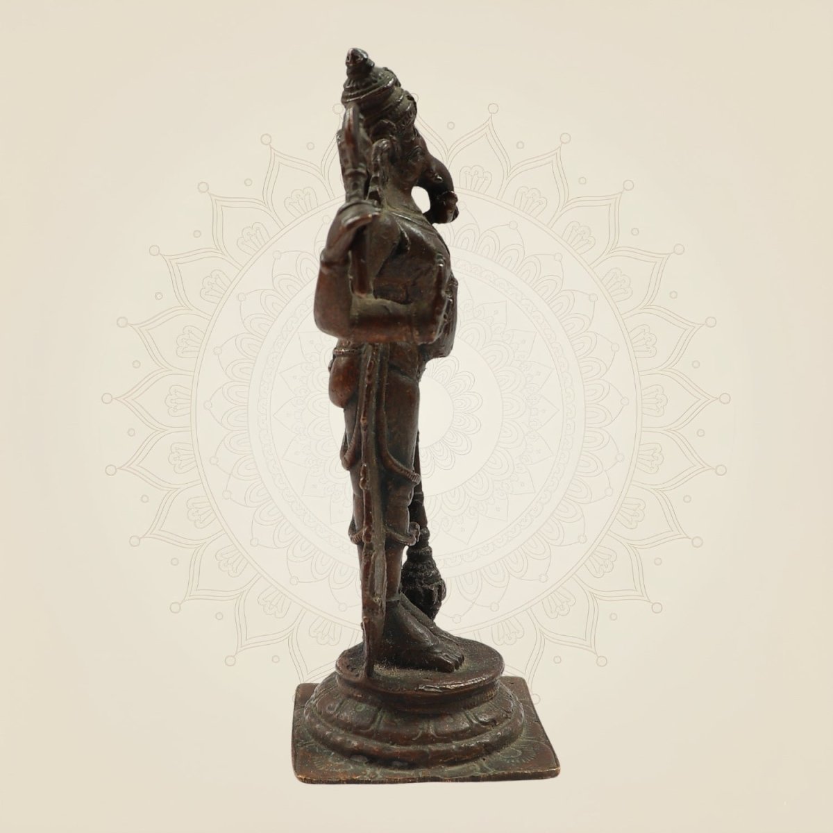 Unique Copper Ganesha Idol – Graceful Standing Statue of Wisdom & Blessings 5.75" - Luxeartisanship